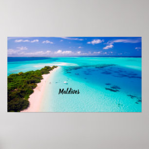 Vackra Maldives Poster