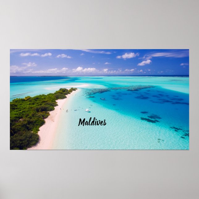 Vackra Maldives Poster (Framsidan)