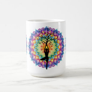 Vackra Mandala Yogo och Meditation Mugg