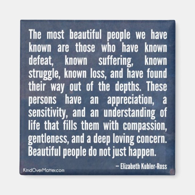 Vackra människor händer inte bara magnet (Framsidan)