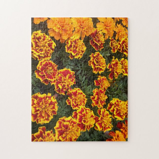 Vackra Marigolds Jigszle Puzzle Pussel (Vertikal)