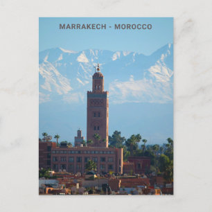 Vackra marrakech Atlasbergen i Marocko Vykort