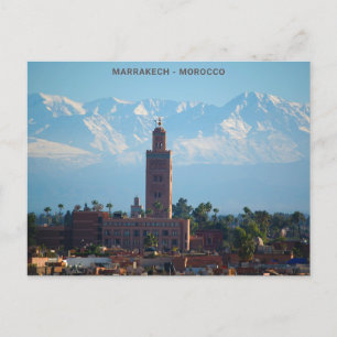 Vackra marrakech Atlasbergen i Marocko Vykort
