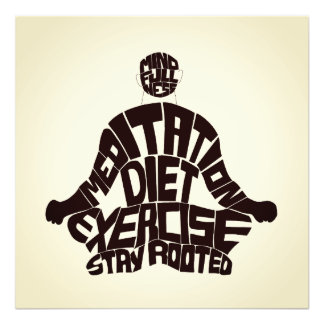 Vackra meditationer: Motivitetsmur konst Fototryck