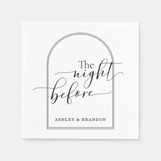 Vackra Minimala Manus Reperationsdags servetter (Framsidan)