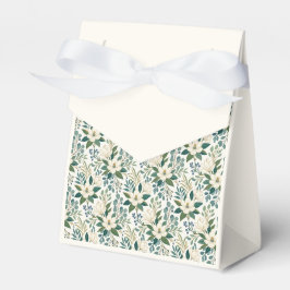 Vackra Moderna Vita Blommor och Bär Presentaskar