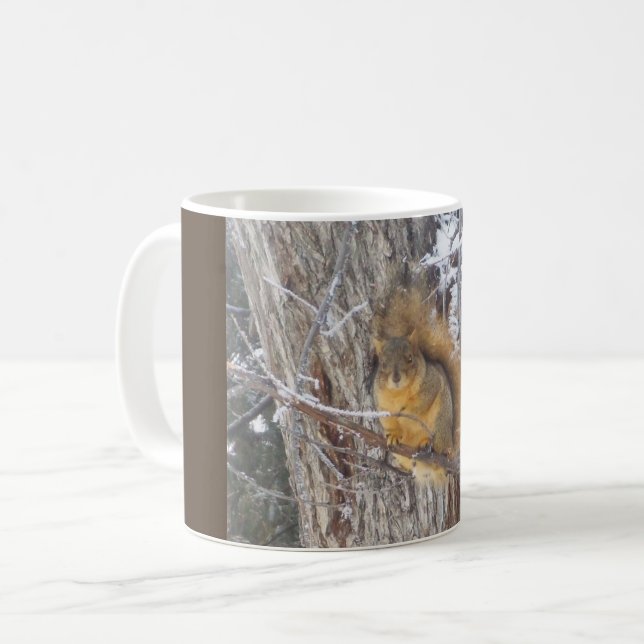 Vackra Mugg i ekorren på Vinter (Framsida vänster)
