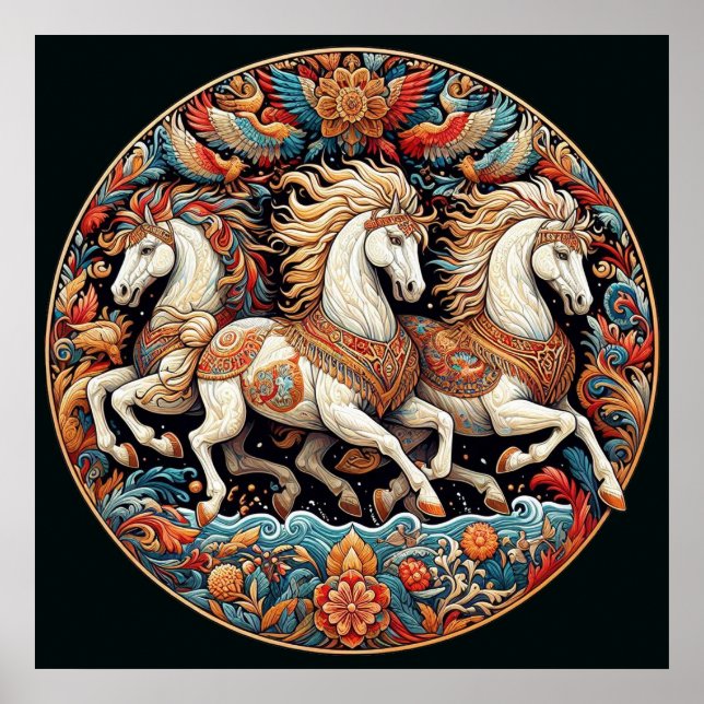 "Vackra Mystiska hästar" 21 Poster (Framsidan)