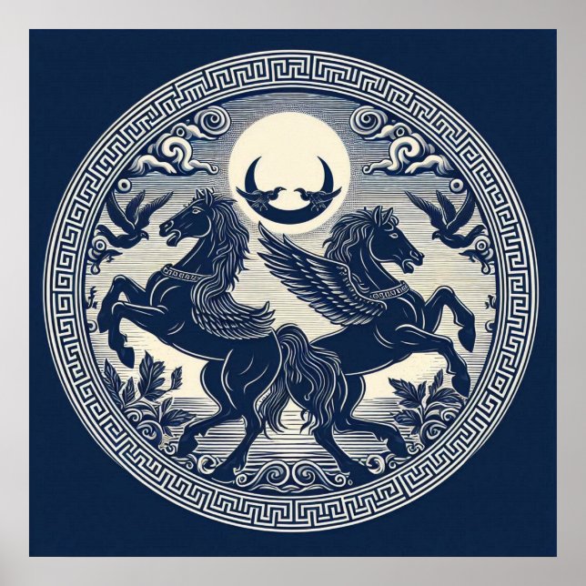 Vackra Mystiska hästar 51 Poster (Framsidan)
