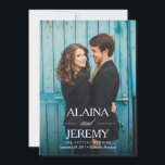 Vackra Namn Spara Datum Annonsering Spara Datumet<br><div class="desc">Denna Spara Datum-händelse har era namn på framträdande plats över er fullständiga foto.</div>