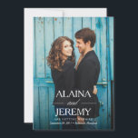 Vackra Namn Spara Datum Annonsering Spara Datumet<br><div class="desc">Denna Spara Datum-händelse har era namn på framträdande plats över er fullständiga foto.</div>