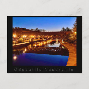 Vackra Naperville - Riverwalds reflektioner #2 Vykort