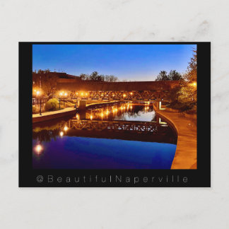 Vackra Naperville - Riverwalds reflektioner #2 Vykort