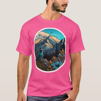 Vackra naturbergen aktiv t shirt