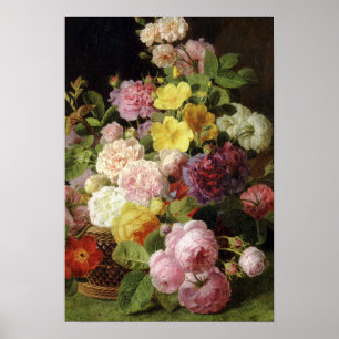 Vackra nederländska Mixed Flowers Life Poster