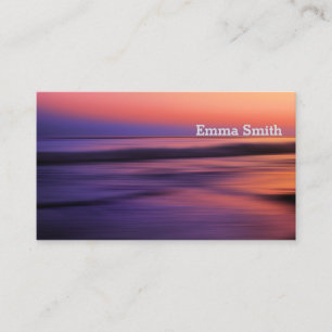 Vackra Ocean Sunset-foto Visitkort