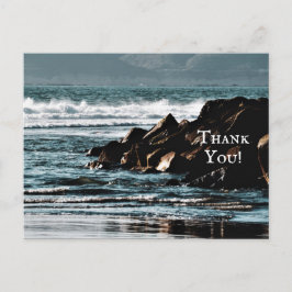 Vackra oceanen, Vågar och Sten Beach Tack Vykort