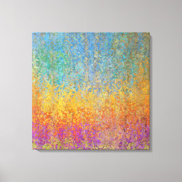 Vackra och färgfulla Aspen Träd Canvas 24 x 24 tum