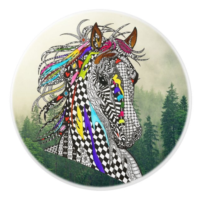 Vackra och färglösa horn, knacka och dra knopp (Framsidan)