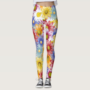 vackra och färgstarka daisy leggings