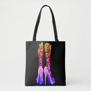 Vackra och färgstarka dansskor Tote Bag Tygkasse