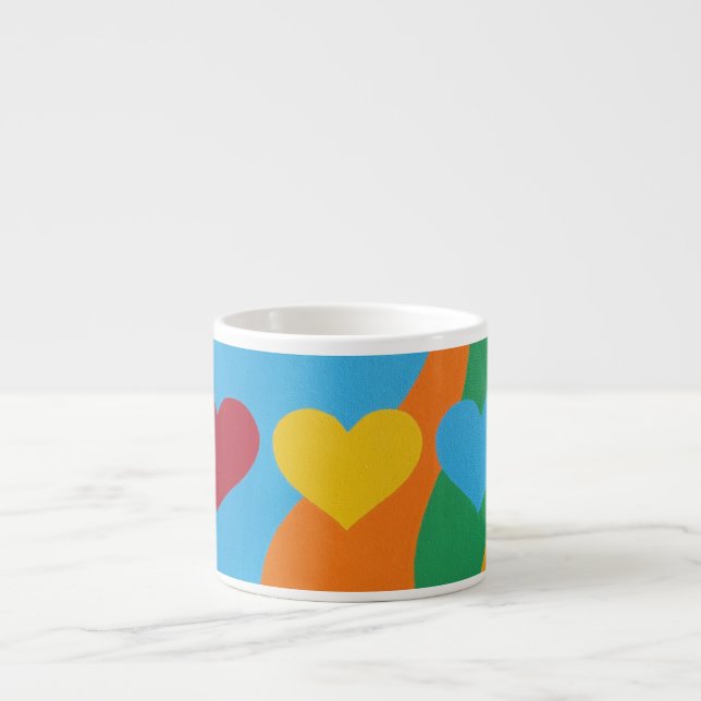 Vackra och livfulla färger! Espressomugg (Framsidan)
