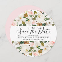 Vackra och vita vattenfärger Blommor Bröllop