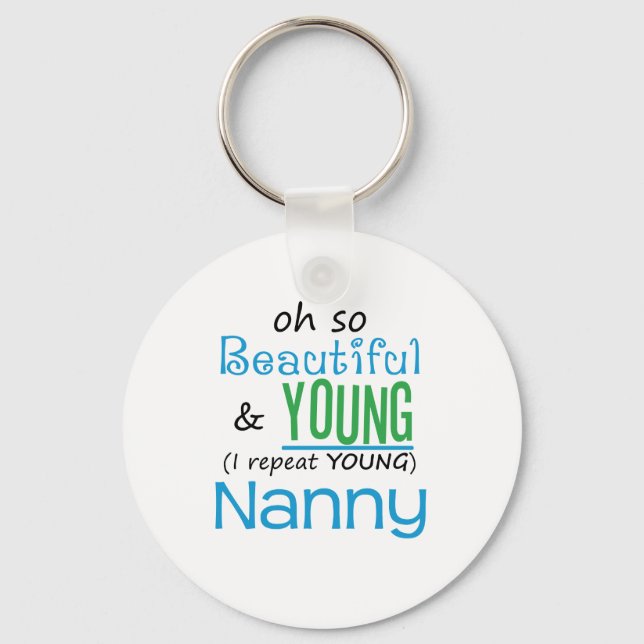 Vackra och Young Nanny Nyckelring (Framsida)