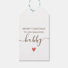 vackra ögonblick Hubby Merry Chirstmas Presentetikett