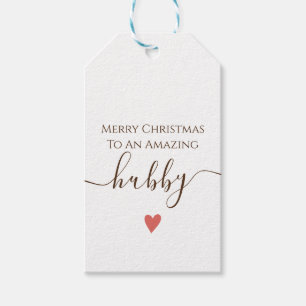 vackra ögonblick Hubby Merry Chirstmas Presentetikett