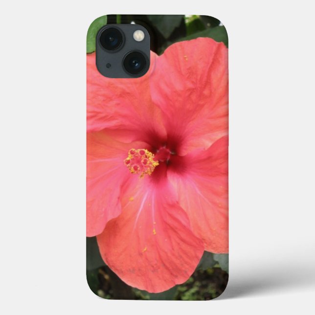 Vackra Orangar Hibiscus Flower iPad Case (Baksida)