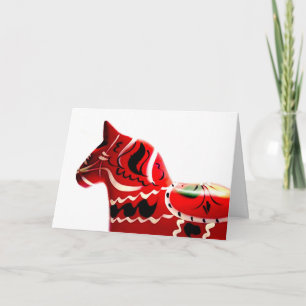 Vackra Orangen Svenska Dala Horse Kort