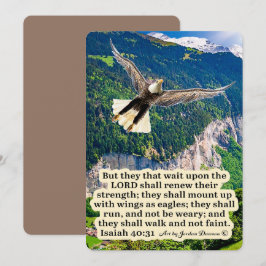 Vackra Örnens Skrift Jesaja 40:31 Julkort