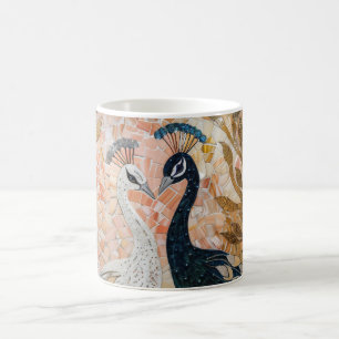 Vackra påfåglar Guld Glam Kaffemugg