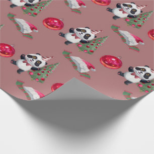 Vackra Panda-julafton Papper Presentpapper