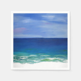 Vackra pappra strandservetter pappersservett