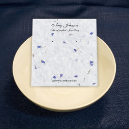 Vackra Pappra Visningar för Blommigtar Fyrkantigt Visitkort