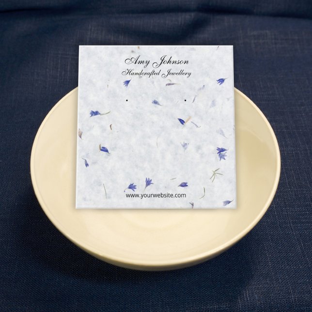 Vackra Pappra Visningar för Blommigtar Fyrkantigt Visitkort (Skapare uppladdad)