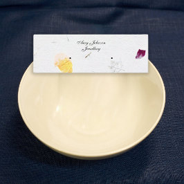 Vackra Pappra Visningar för Blommigtar Mini Visitkort