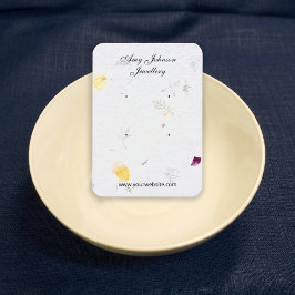 Vackra Pappra Visningar för Blommigtar Visitkort