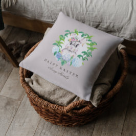 Vackra Påskharns Blommigt Utandning Kudde