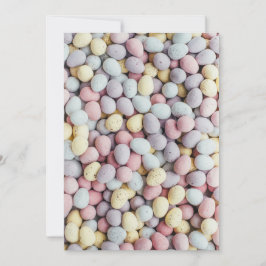 Vackra Pastel-Påskägg Candies of all Färg Julkort