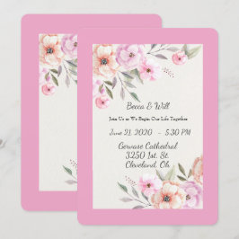 Vackra Pastella Kronblad Inbjudningar