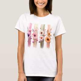 VACKRA PASTELLFÄRGADDE VALLMOBLOMMOR T SHIRT