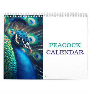 Vackra peacock 2025 kalender