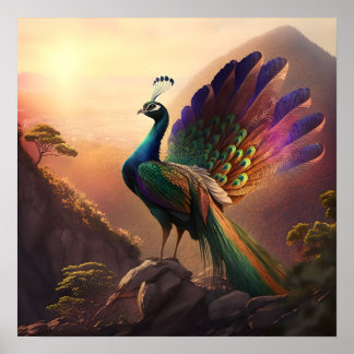 Vackra Peacock 4 | Natur | Väggkonst |