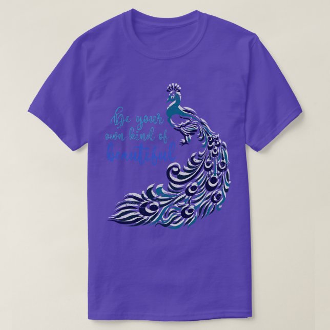 Vackra Peacock Bird Peacock T Shirt (Design framsida)