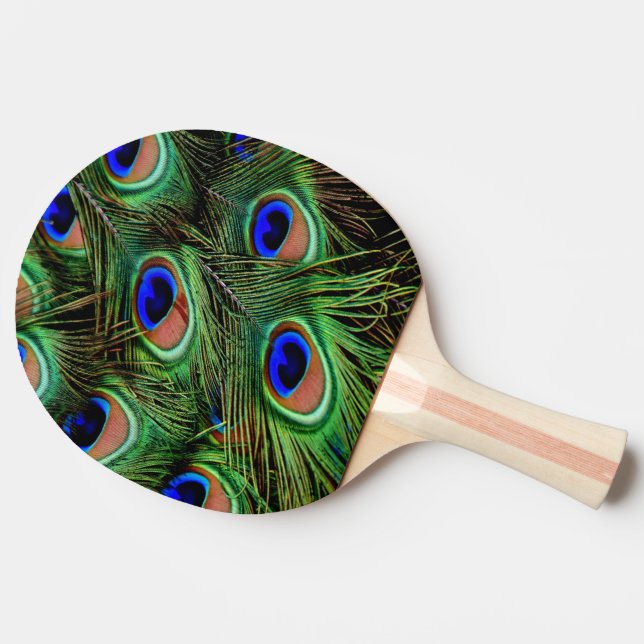Vackra Peacock Feathers Pingisracket (Baksidan )