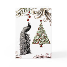 Vackra peacock, Julgran Helgdag