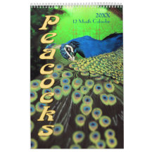 Vackra peacocks 2021-kalender